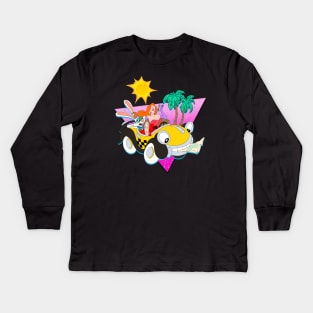 Cruisin' Down to Toontown (1980s EDITION!) Kids Long Sleeve T-Shirt